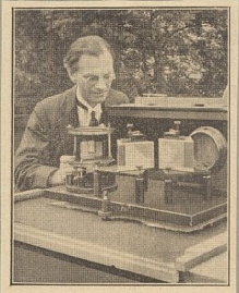Herbert Dingle prepares for an experiment